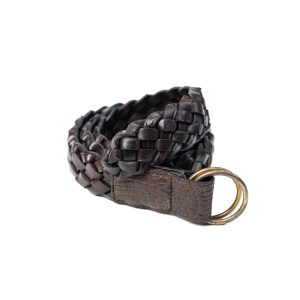 Hand Woven Alligator Belt 58180 | Dark Brown