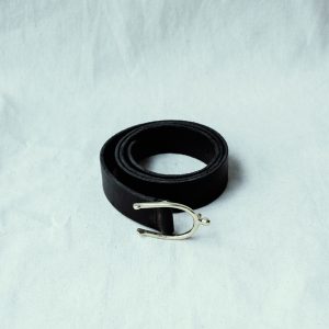 Belt Lagun Grained Lining Nubuk Stitch 58158 | Black