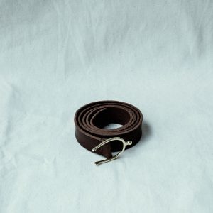 Belt Lagun Grained Lining Nubuk Stitch 58158 | Dark Brown