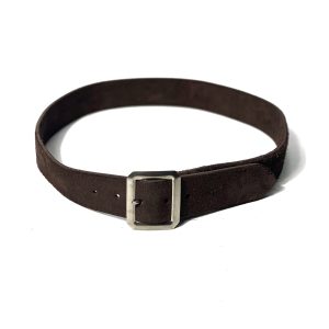 Suede Garrison Belt 6043 | Dark Brown